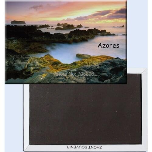 Tourist Refrigerator Magnets 78*54mm,Azores-Islands-Portugal Souvenir Fridge Magnets 20722 Drop Shipping Accept