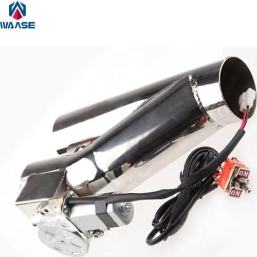Car Motorcycle Universal 2.5" Exhaust Manifolds Electric Exhaust Cut Out Cutout Test Y-Pipe Valve Kit Switch Button Control