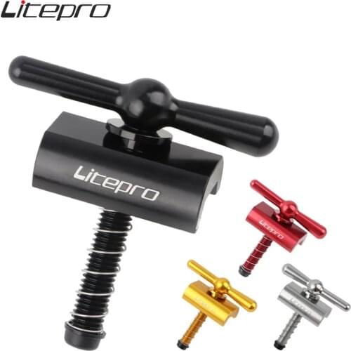 Litepro Folding Bicycle Handlebar Hinge Clamp Lever Handle Foldable C Buckle Bike Accessories