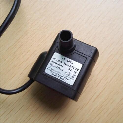3W AC 110V-220V Waterproof Silence Pump for Aquarium Fountain Air Fish Pond Tank Mini Submersible Water Pump