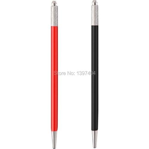 100pcs/lot 3D Manual Fog Eyebrow Semi Permanent Microblading Tebori Tattoo Pen for 3R/4R/5R Circular Needles Round Blades