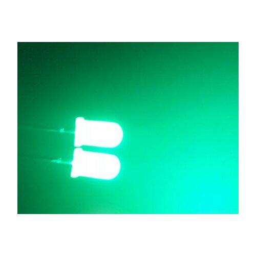 100PCS 5MM white hair green pure green mist F5 LED lamp light emitting diode astigmatism Ultra Light Cube