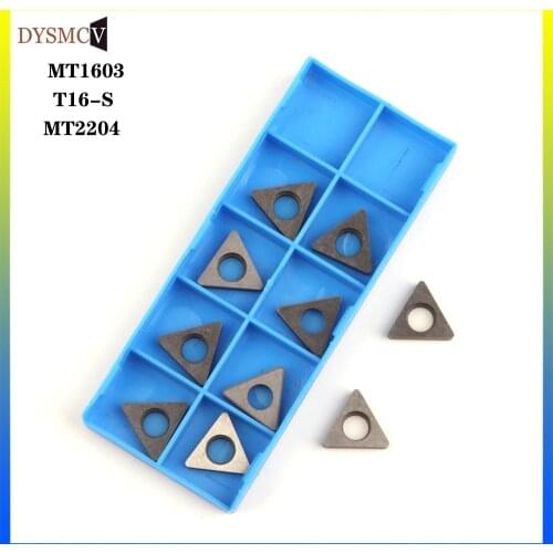 10PCSMT1603 T16-S MT2204 cemented carbide shim shockproof CNC lathe blades can be used for conventional turning blade protection