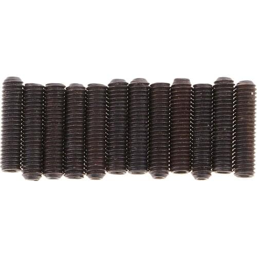 12Pcs Electric Iron Guitar Saddles Hexagon Screws/Tremolo Bridge Hex Screws