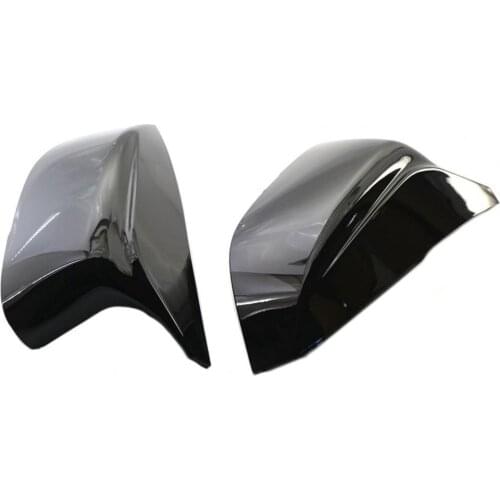 2Pcs Rearview Mirror Shell Professional Horn Design Shiny Black Wing Mirror Cover Replacement 963744GA0H 963744GA0H 963734GA0H f