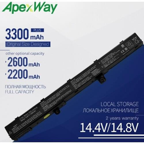 Apexway Laptop Battery A41N1308 A31N1319 0B110-00250100 X551M For Asus X451 X551 X451C X451CA X551C X551CA Series