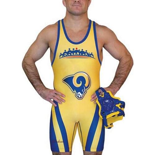 Badiace Bull Head Tight Wrestling Singlet Gym Power Weight Lifting Outfit Man Tights One Piece Wrestling Gear can Custom Logo