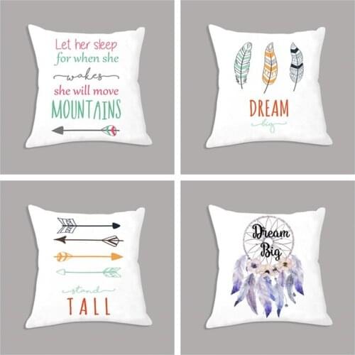 Velvet Seat Cushion Quote Personalized Name Custom Printed Cushion Nordic Decorative Cushion Soft Throw Pillow for Sofa Bed