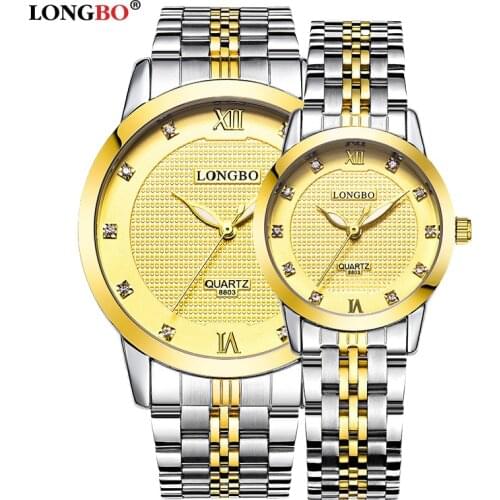 LONGBO Couple Watch Set Top Brand Luxury Quartz Watch Ladies Dress Wristwatch Casual lovers Watch Relogio Masculino