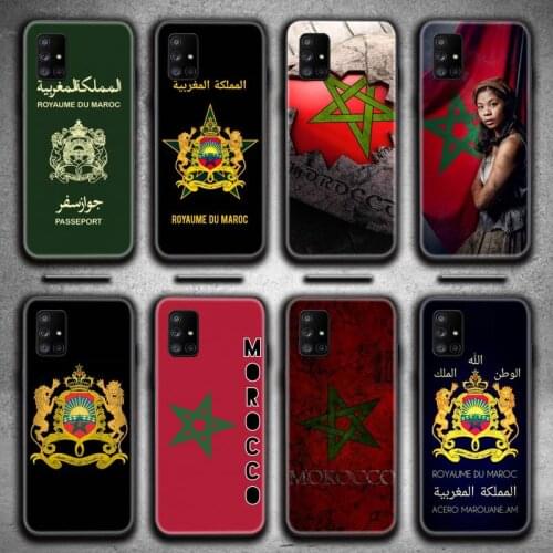 Morocco Flag Coat Of Arms Phone Case For Samsung Galaxy A21S A01 A11 A31 A81 A10 A20E A30 A40 A50 A70 A80 A71 A51