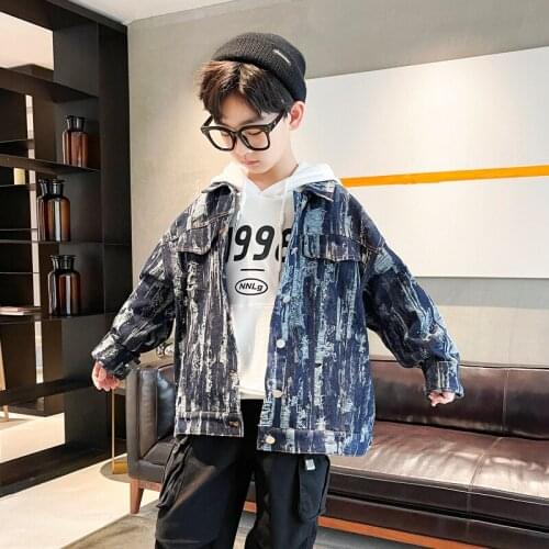 Джинсовые куртки для мальчиков DancingBear China At AliExpress
