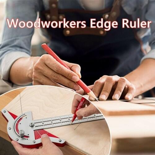 Protable Degree Protractor Metal Angle Finder Goniometer Angle Ruler Stainless Steel Woodworking Tools Rotary Measuring Ruler