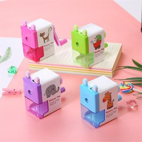 Cute Animal Cartoon Pencil Sharpener Automatic Mechanical Pencil Sharpener Tool Office School Supplies Students Learn Stationery