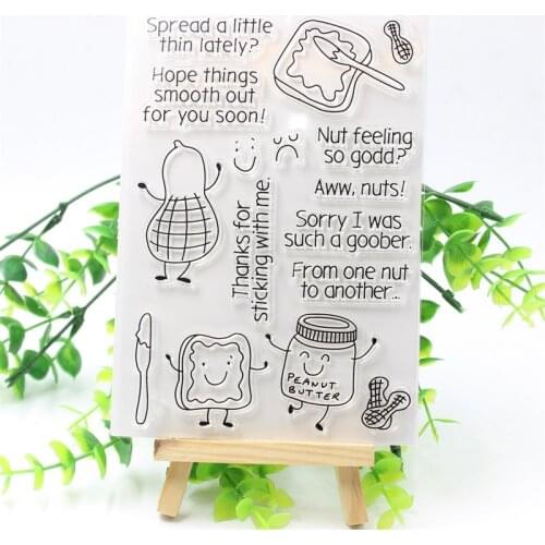 KSCRAFT Peanut Transparent Clear Silicone Stamp/Seal for DIY scrapbooking/photo album Decorative clear stamp 661