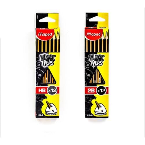 Maped Drawing HB/2B sketch pencils, pupils writing tools, stationery, school supplies