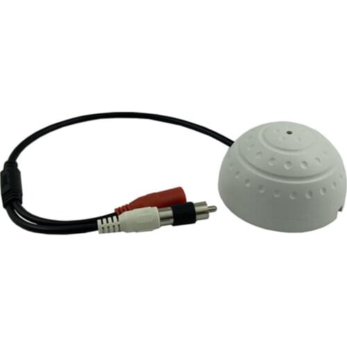 MIC Sound Pickup Microphone RCA For IP Audio Camera Sensitivity Adjust Double Gain DC 6-12V For 5-50㎡ Surveillance Special