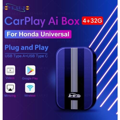 MMB Multimedia Video Box Wireless Android Carplay Dongle Car Auto Adapter GPS YouTube TV Video Player For Honda Civic XR-V 4+32G