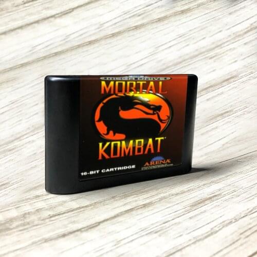 Mortal Kombat - EUR Label Flashkit MD Electroless Gold PCB Card for Sega Genesis Megadrive Video Game Console