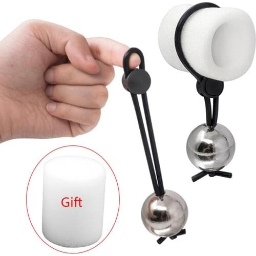 Penis Enlargement Pump Gravity Ring Metal Ball Weight Stretcher Extender Penis Exercise Cock Ring Sex Toy Male Chastity Device