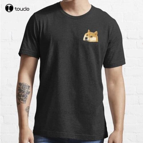 New Pocket Doge Funny Doge Much T-Shirt Cotton Men Tee Shirt