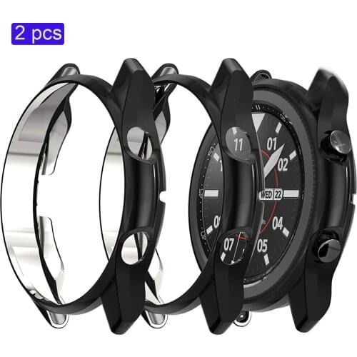 For samsung galaxy watch 3 case 45mm 41mm Soft TPU Anti-Scratch Shockproof Cover for galaxy watch 3 45mm 41mm case Bumper shell