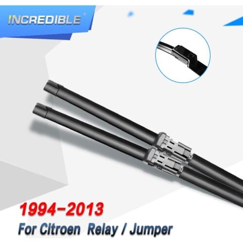 INCREDIBLE Wiper Blades for Citroen Relay / Jumper Fit Hook / Push Button Arms Exact Fitting Model Year from 1994 to 2013