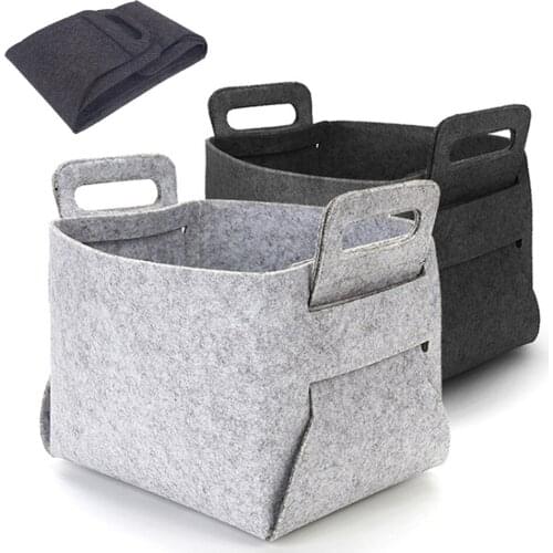 Felt Foldable Storage Box Organizer Dirty Laundry Basket Organizer Laundry Hamper Sorter Laundry Basket Bedroom Storage Baskets