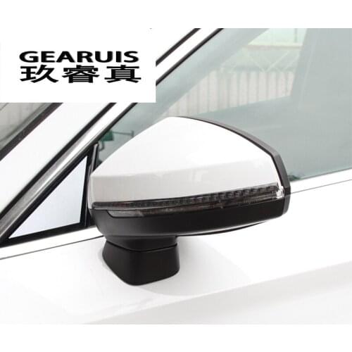 Car Styling Carbon Fiber Car Rearview Mirror Stickers covers decoration Trim for Audi A3 8V Anti-scratch Strip Auto Accessories