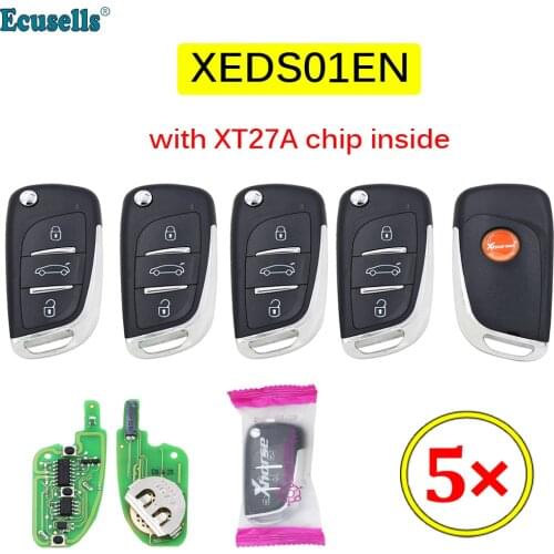 5PCS/LOT Xhorse XEDS01EN VVDI Super Remote with XT27 XT27A66 Chip Work for VVDI2 /VVDI MINI Key Tool/VVDI Key Tool Max