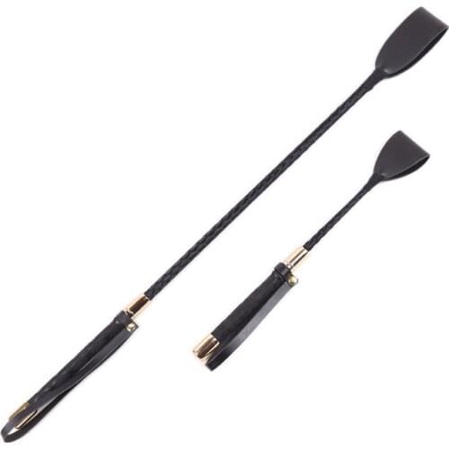 Golden Horse Whip Sex Spanking Knout Pu Leather 60cm whip Sword Handle Lash Fetish Flogger Adult Sex Product For Couples Women