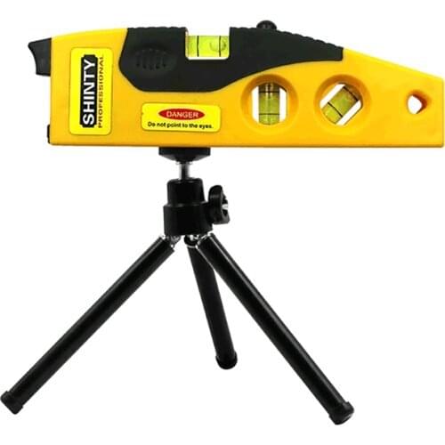 2-line Laser Level Vertical Measure Line Multifunction Standard Ruler Horizontal Lasers Cross Lines Instrument Woodworking Stand