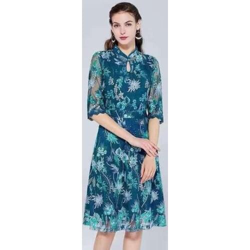 2021 High Quality African Nigerian Tulle Lace Fabric Embroidery Party Dress French Fabric For Sewing 5 yard CD-190