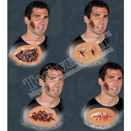 30piece/lot Halloween Party Supplies Funny, funny, full length props. Simulation of fools scar stickers