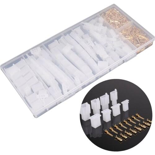 380pcs Motorcycle Car Electrical 2.8mm Wire Connectors Cable Terminal 2 3 4 6 Pin Plug Used For Connecting Internal Wiring