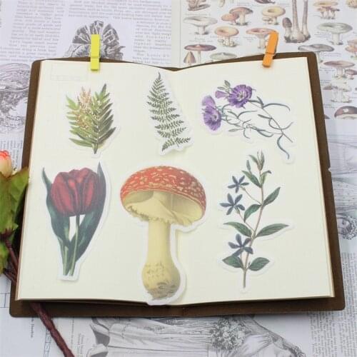 KSCRAFT 60pcs Vintage Flowers Vellum Stickers for Scrapbooking Happy Planner/Card Making/Journaling Project