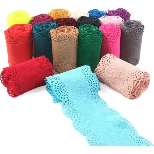 David accessories 90mm 2 yards Plain Color Knitting Linen Lace Trim ribbon Embroidery Sewing DIY Wedding Gift Giving,2Yc6751