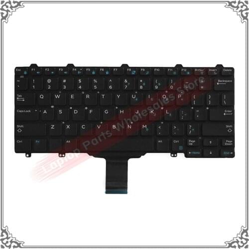 US English Keyboard For Dell Latitude 3150 3160 E5250 E5270 E7270 E7250 Backlit Keyboard Repalcement
