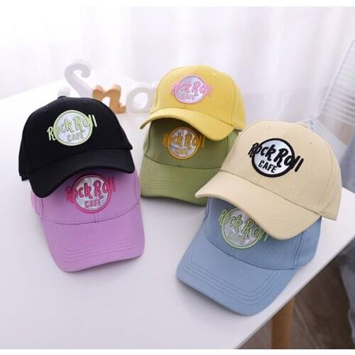 Kids Baseball Cap Baby Boy Girls Letters Embroidery Patch Bone Snapback Hat Children Designer Hip Hop Trucker Hats Bright Colors