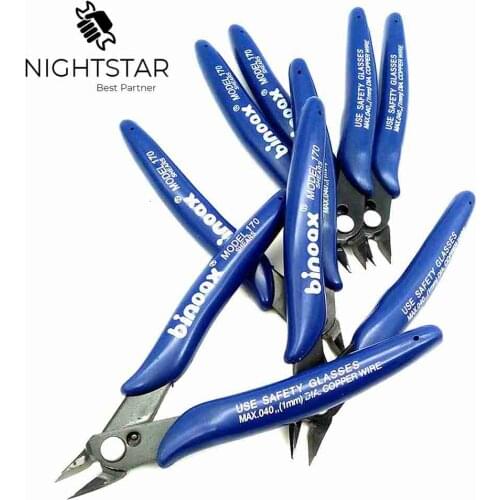 Binoax Electrical Wire Cable Cutters Cutting Side Snips Flush Pliers Nipper Hand Tools Cutting Nippers Wire Cutter