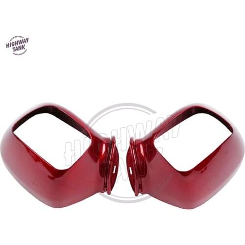 Red Motorcycle Rear Side Mirrors Housing Covers case for Honda Glodwing GL1800 2001-2011 05 06 07 08 09 10