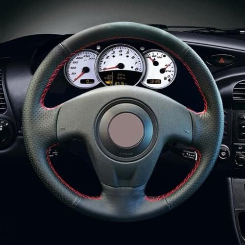 Black Artificial Leather Car Steering Wheel Cover for Seat Ibiza 2004 2006 1 order