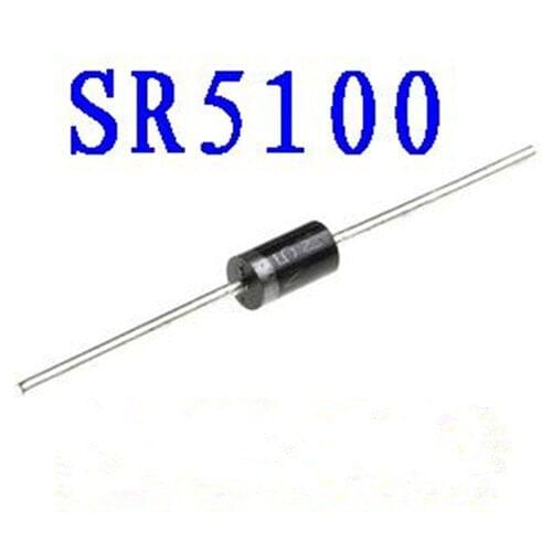 20PCS SR5100 5A 100V DO-27 SB5100 schottky diode