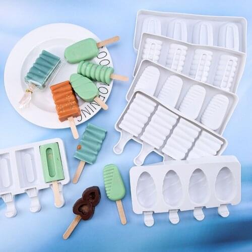 DIY Silicone MoldBaking Pan Ice Cream Molds For Cake Popsicle Cakesicles Chocolate Pastry And Bakery Kitchen Tools Accessories