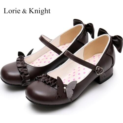 Womens Low Heel Mary Jane Flat Shoes Lolita Girl Dress Party Dress