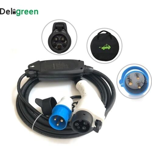 Duosida EVSE Type1 16A Wallbox Mode J1772 EV controller With 5M Charging Cable Blue CEE