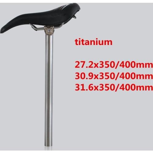Mountain bike titanium seatpost on the lock 27.2/30.9/31.6*350/400mm road bike ultralight seatpost race titanium parts