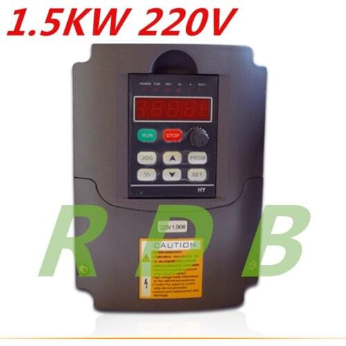 NEW HY brand Variable Frequency Drive VFD Inverter 1.5KW 2HP 220V 7A 1.5kw inverter
