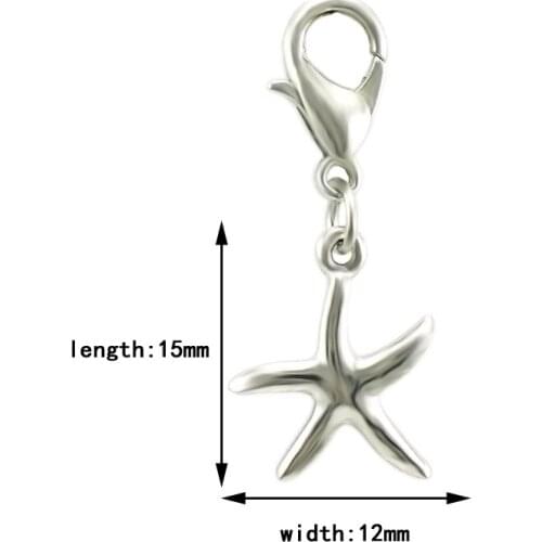 JINGLANG Charms lovely Pentagram Antique Silver Plated Pendants Making DIY Handmade Tibetan Silver Jewelry 12 Pcs