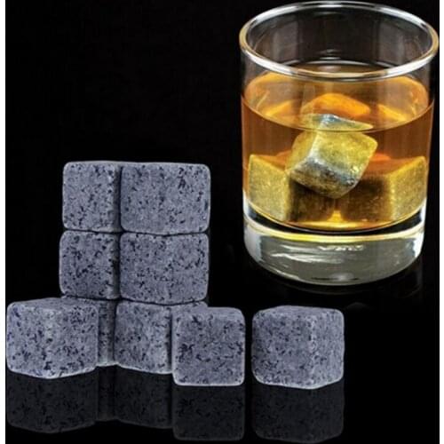 Fast Shipping Wholesale (4pcs/set) whisky Stone with velvet bag , whisky rocks,whiskey rock stone cube stone LX1859