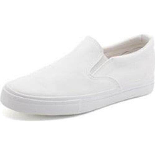 New Mens Sneakers Fashion Leather Shallow Mouth Flat-Bottom Comfortable Non-slip Lightweight All-match Couple Casual Shoes